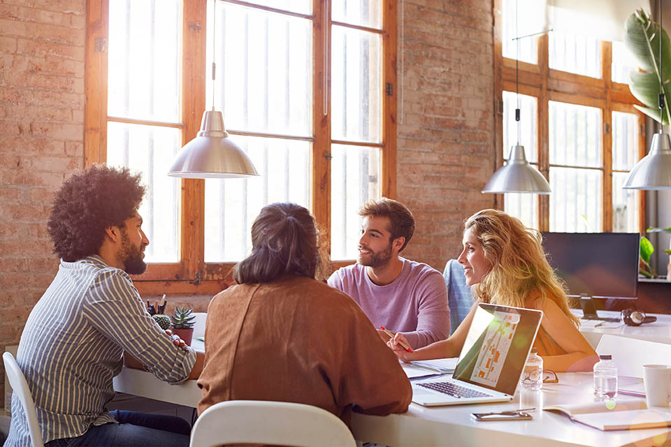 Grupo de jovens em formação
