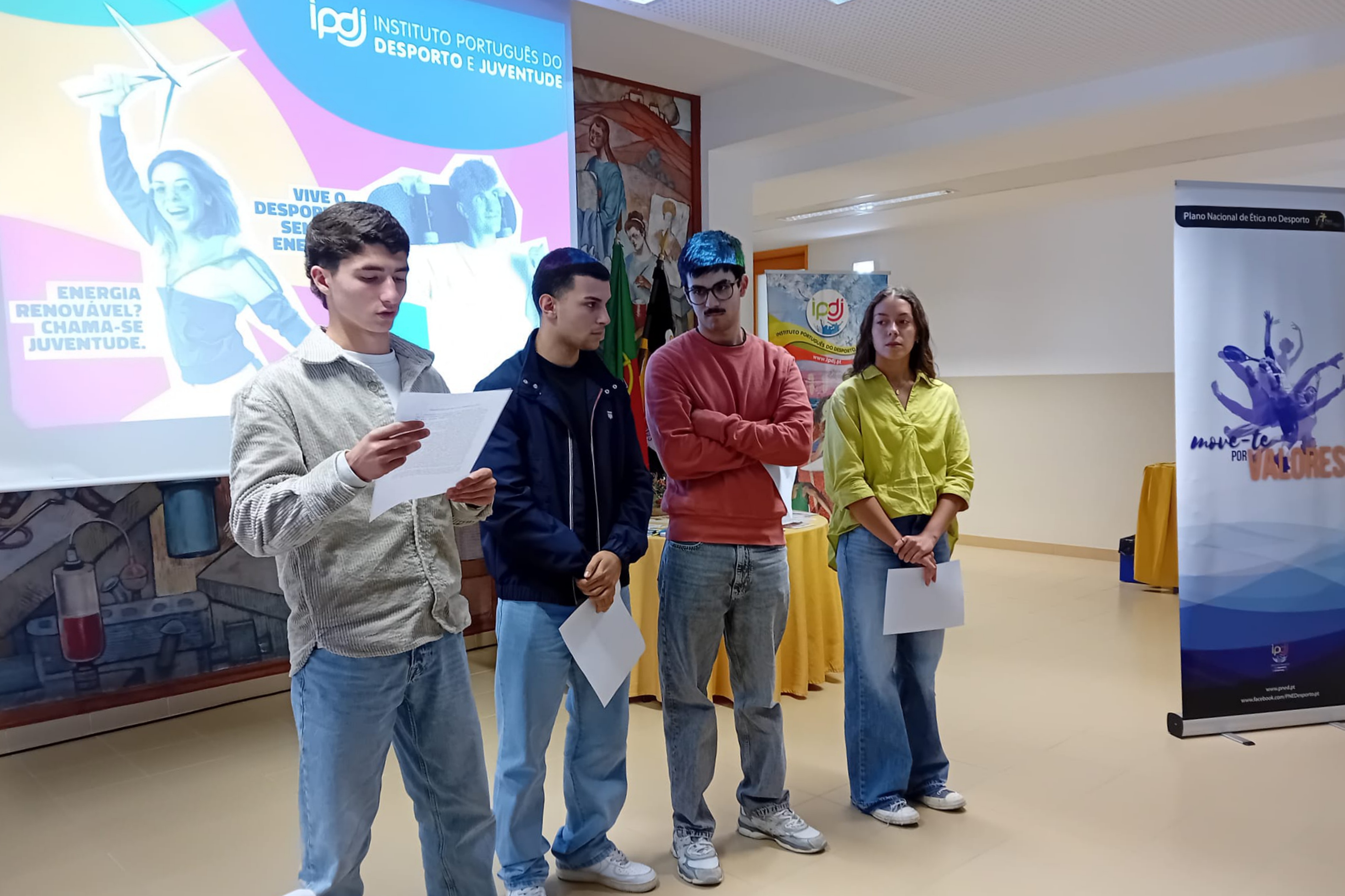 Testemunho dos alunos.