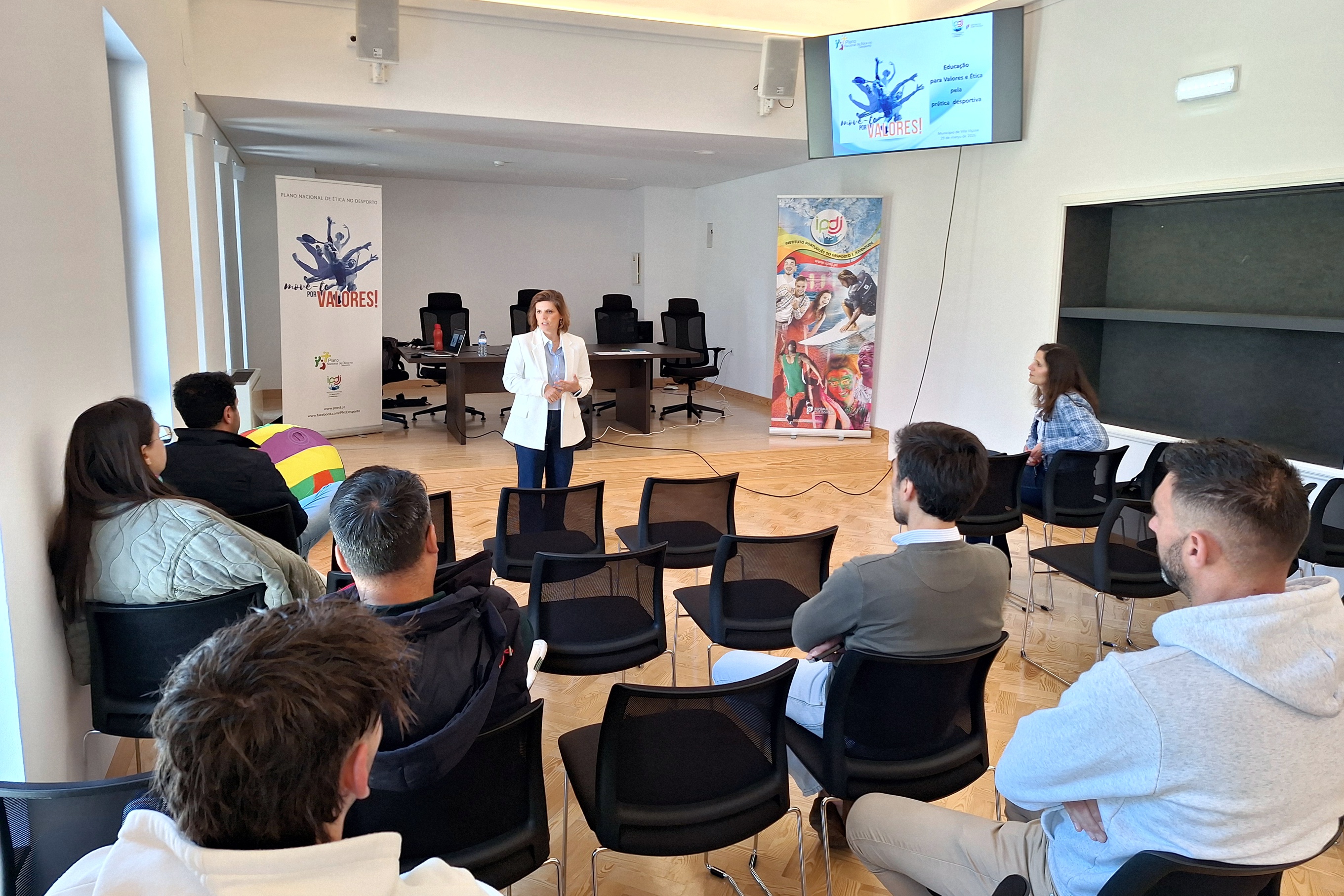 Intervenção da técnica do IPDJ, Andreia Peixe.