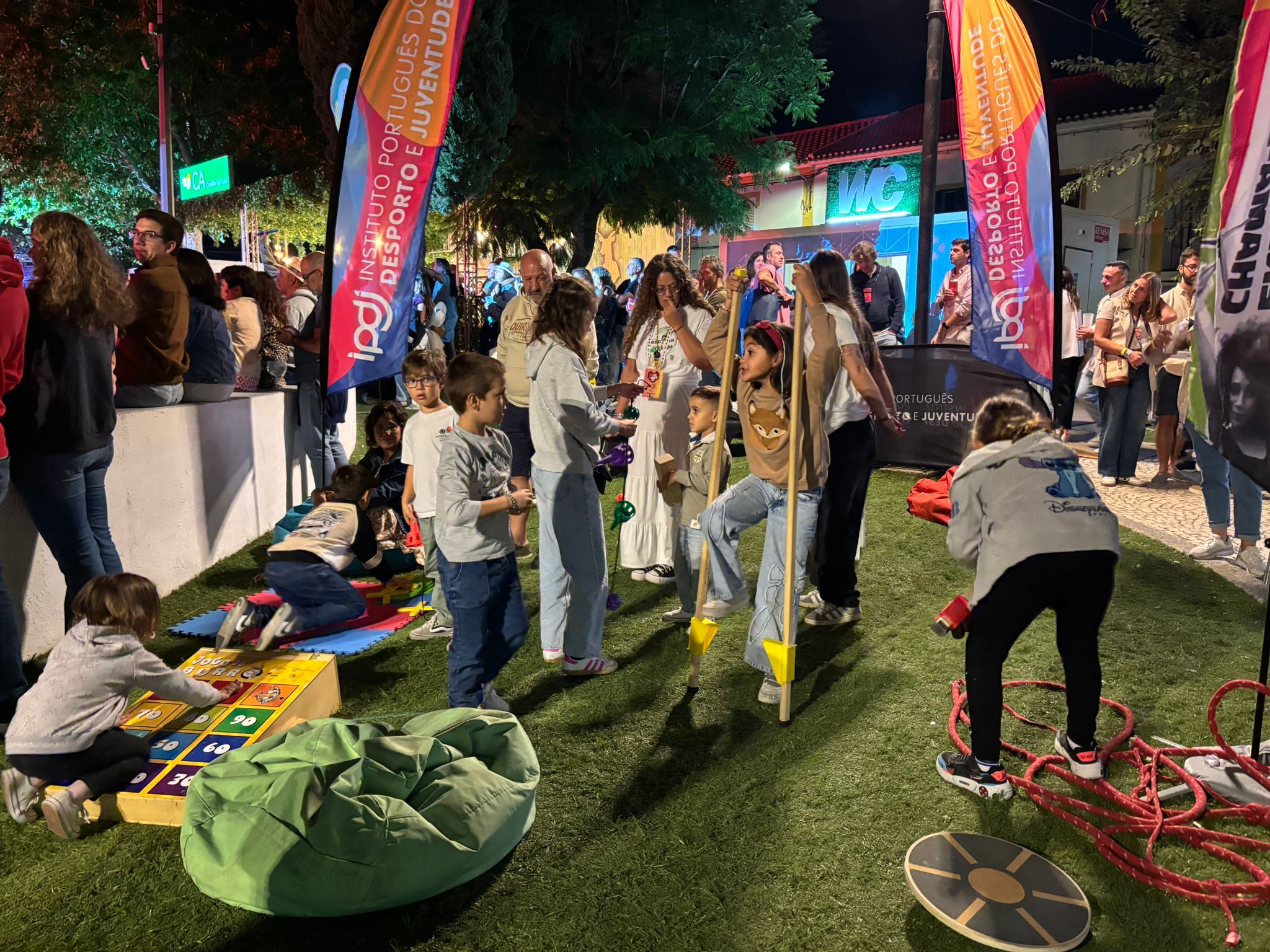 Participantes nas várias atividades.