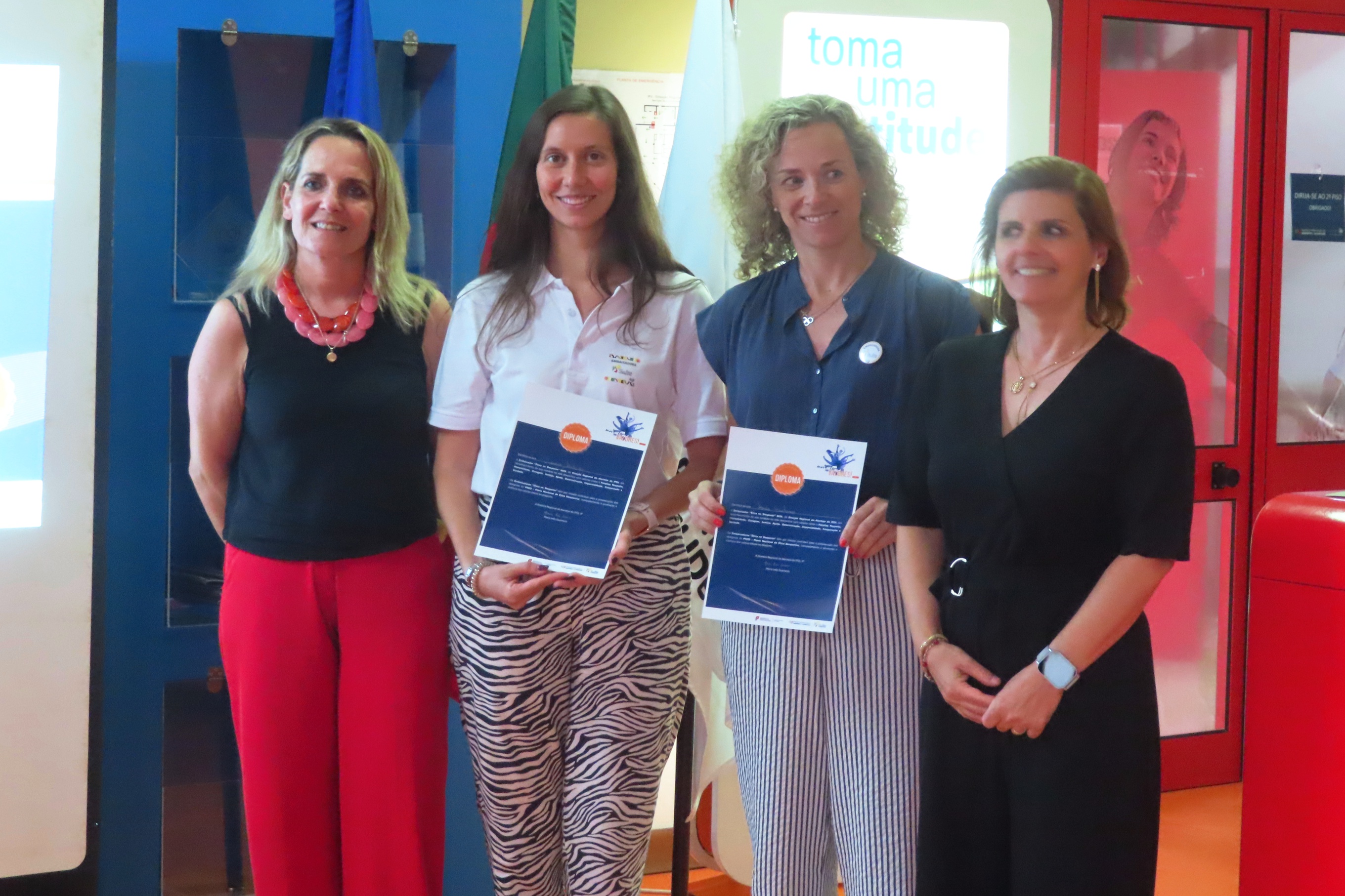 Embaixadoras PNED, Maria Caetano e Susana Matoso, em Portalegre