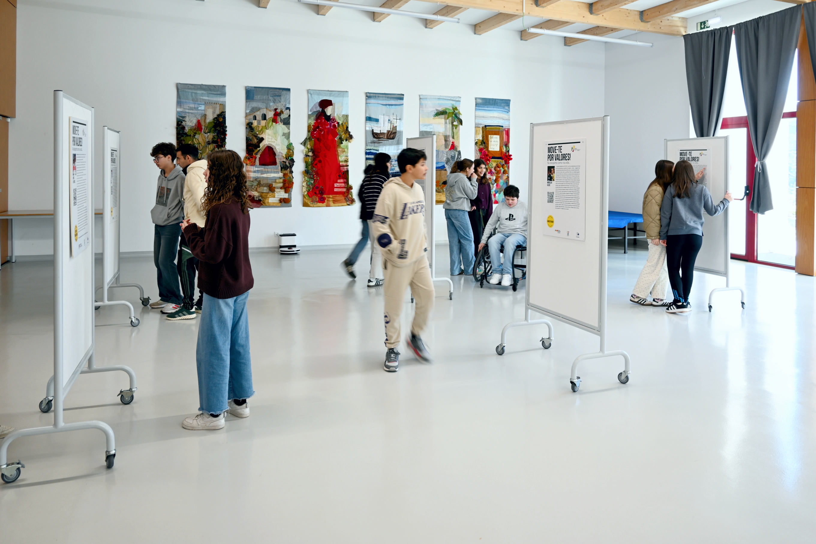 Perspectiva da exposição.