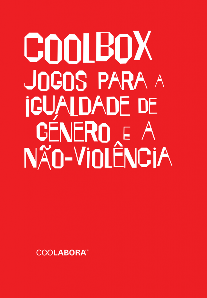 capa vermelha com o título da obra COOLBOX - Jogos para a Igualdade de Género e para a Não Violência, Recurso pedagógico