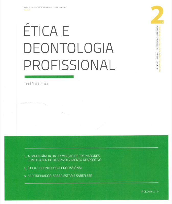 Lettering «Ética e deontologia profissional 2»