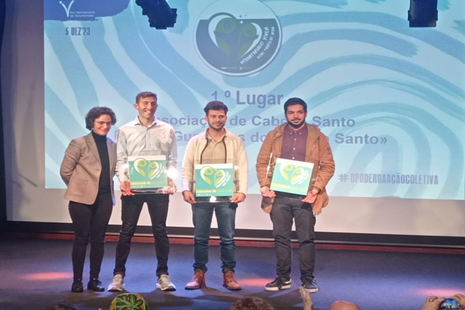 entrega de prémios, com diretora regional da DRC