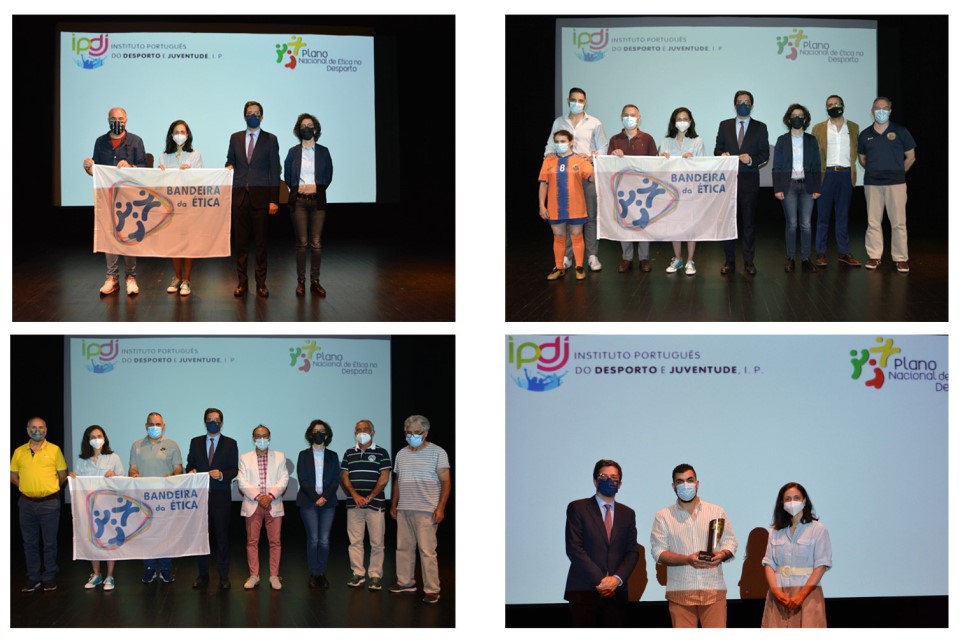 pessoas e clubes envolvidos na cerimáonia