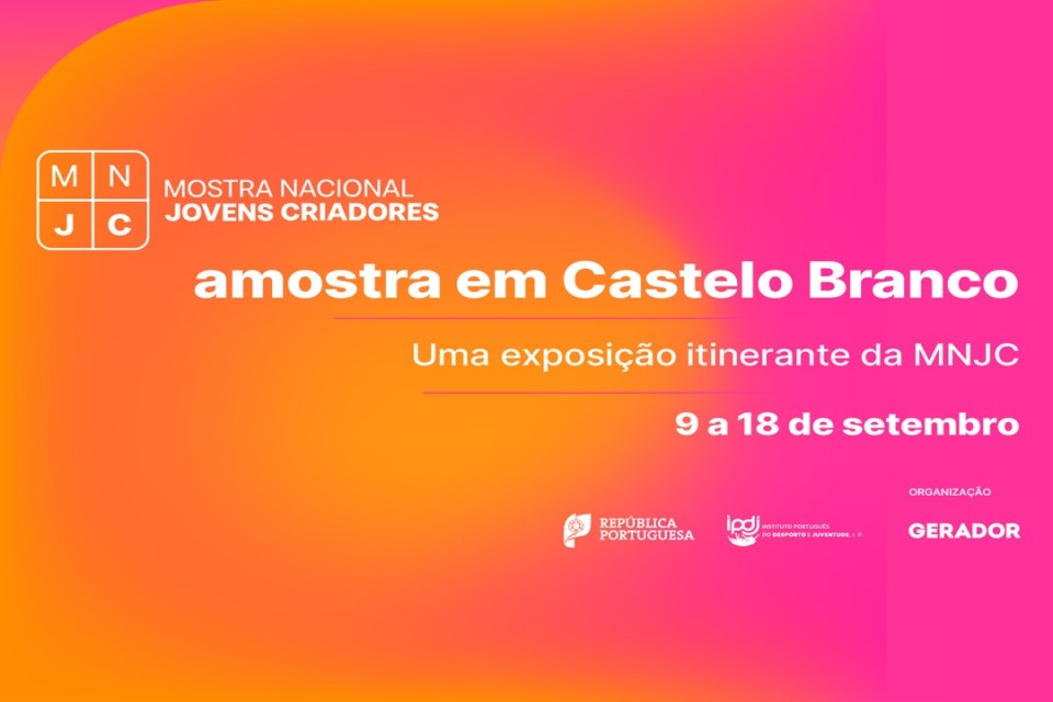 cartaz rosa e laranja com informações do evento