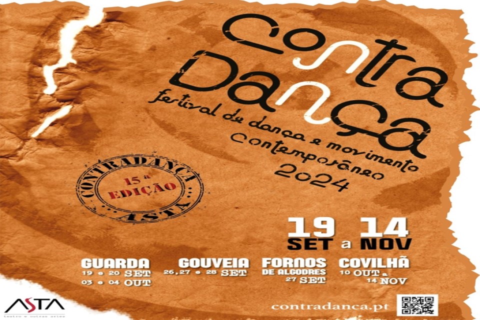 cartaz a castanho com informação do evento