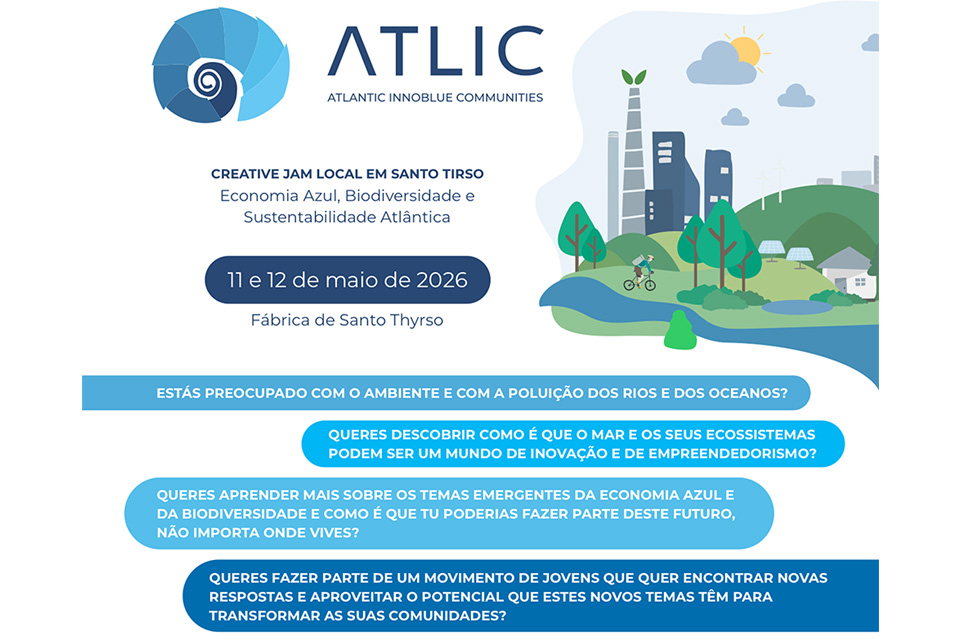 atlic creative jam local em santo tirso 11 e 12 de maio