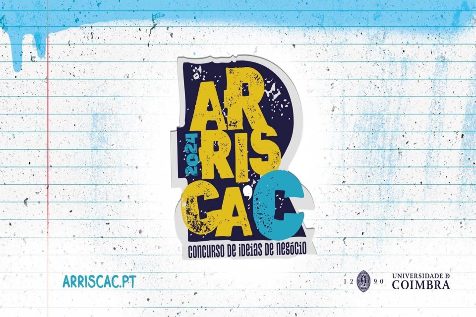 logotipo do concurso, sendo formato pelo lettering arrisca c