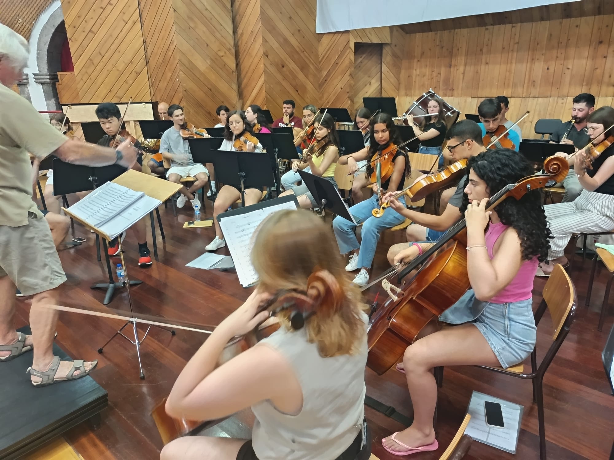 ensaio da orquestra sinfónica juvenil