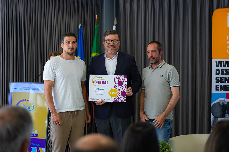 entrega do primeiro premio desporto mais igual