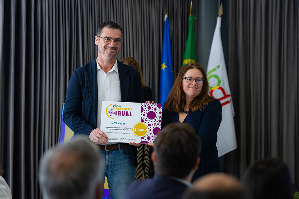 entrega do segundo premio desporto mais igual