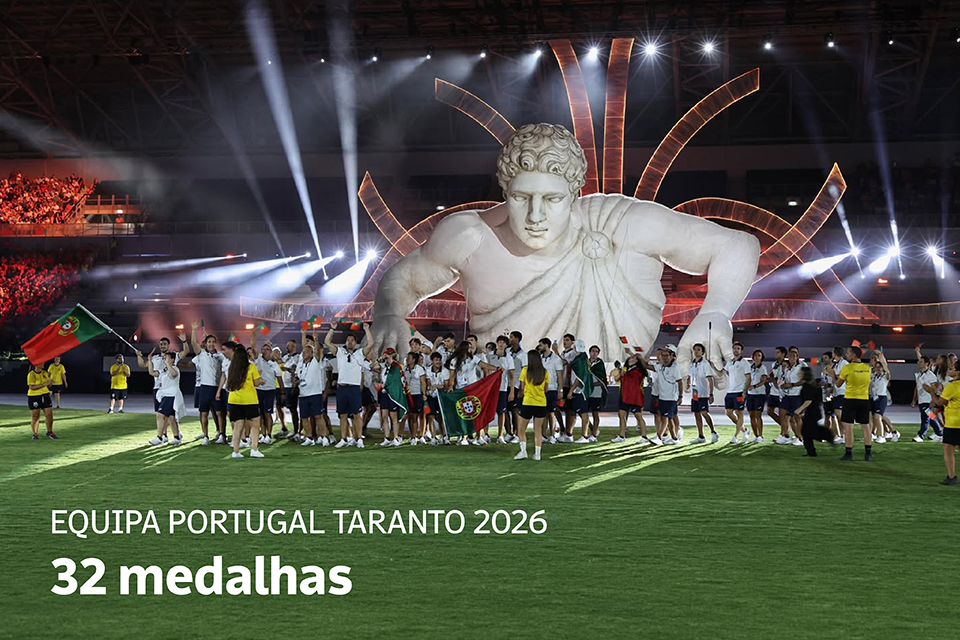 equipa portugal nos jogos do mediterraneo taranto