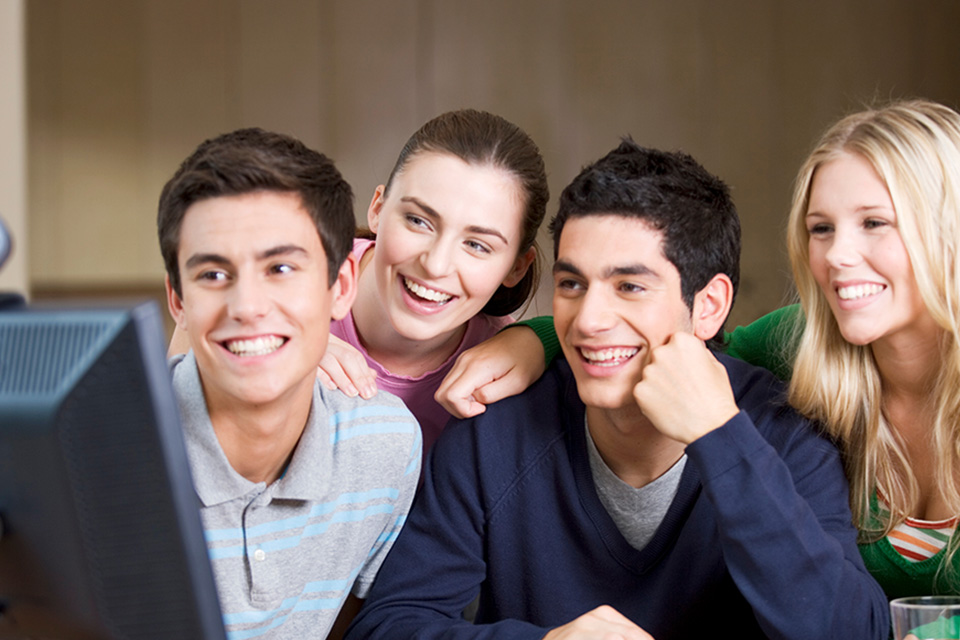 Grupo de jovens.