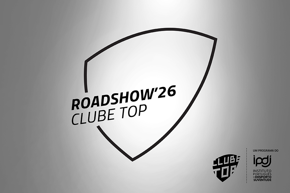 Logotipo Clube Top com lettering Roadshow Nacional CLUBE TOP