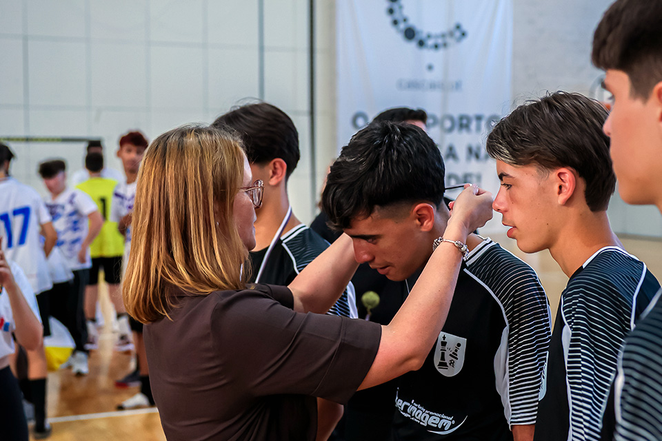 entrega de medalhas