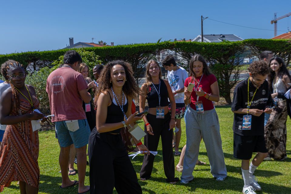 Foto dos participantes durante uma atividade do Bootcamp XIII no exterior
