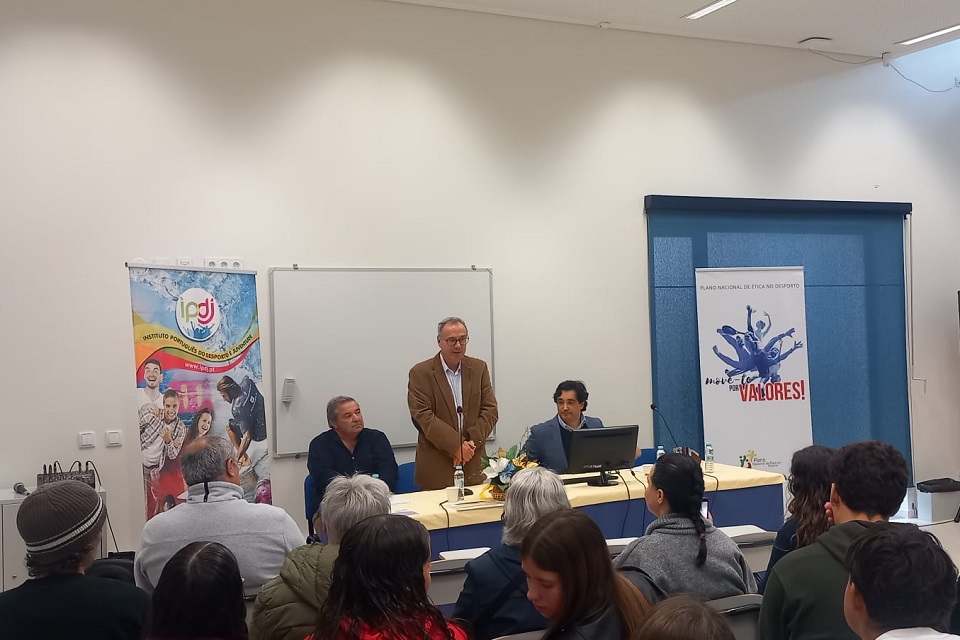 Intervenção do coordenador do PNED, José Lima, durante a cerimónia dos Prémios Regionais de Lisboa e Vale do Tejo
