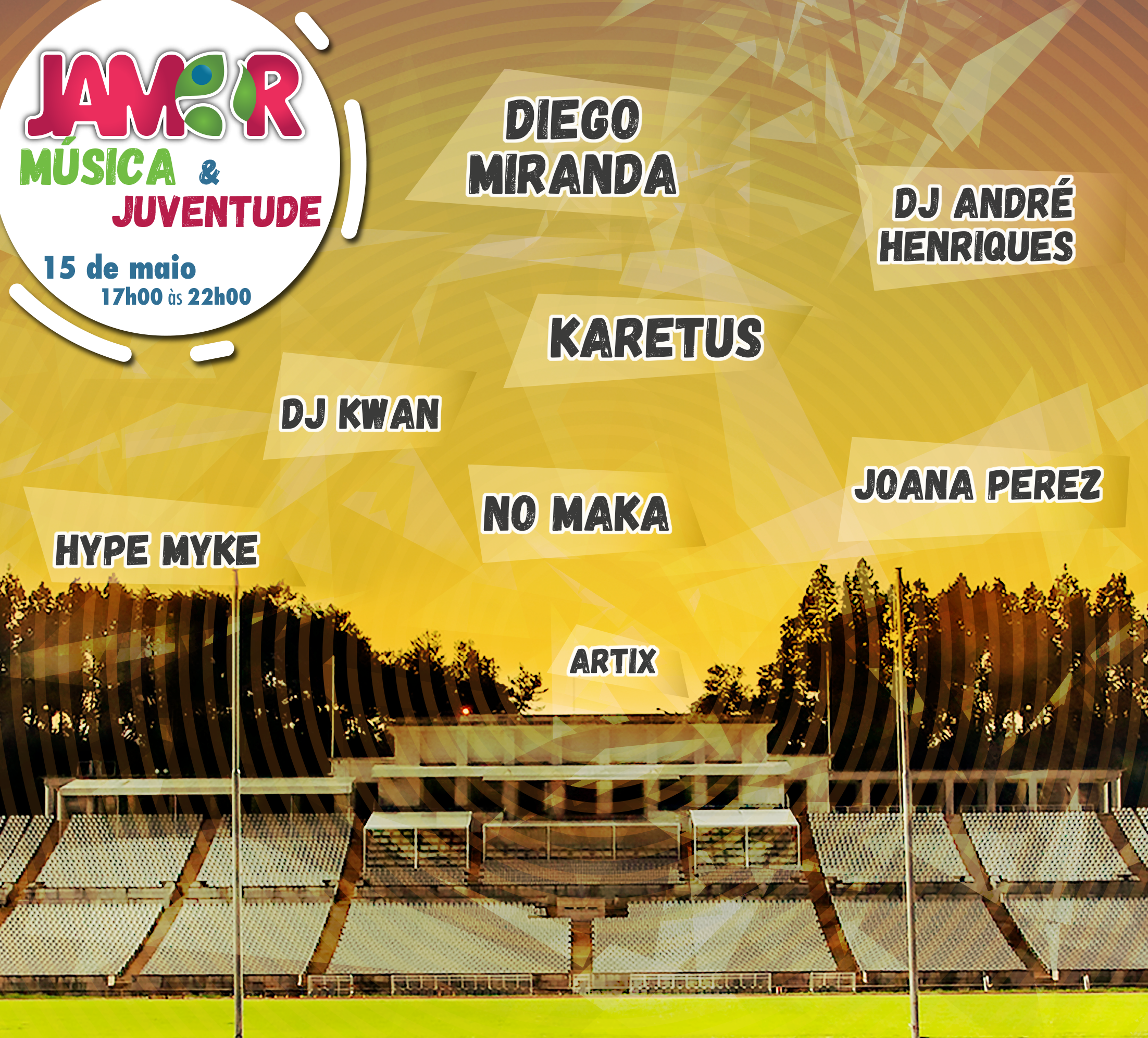 cartaz do evento "Jamor, música e juventude"