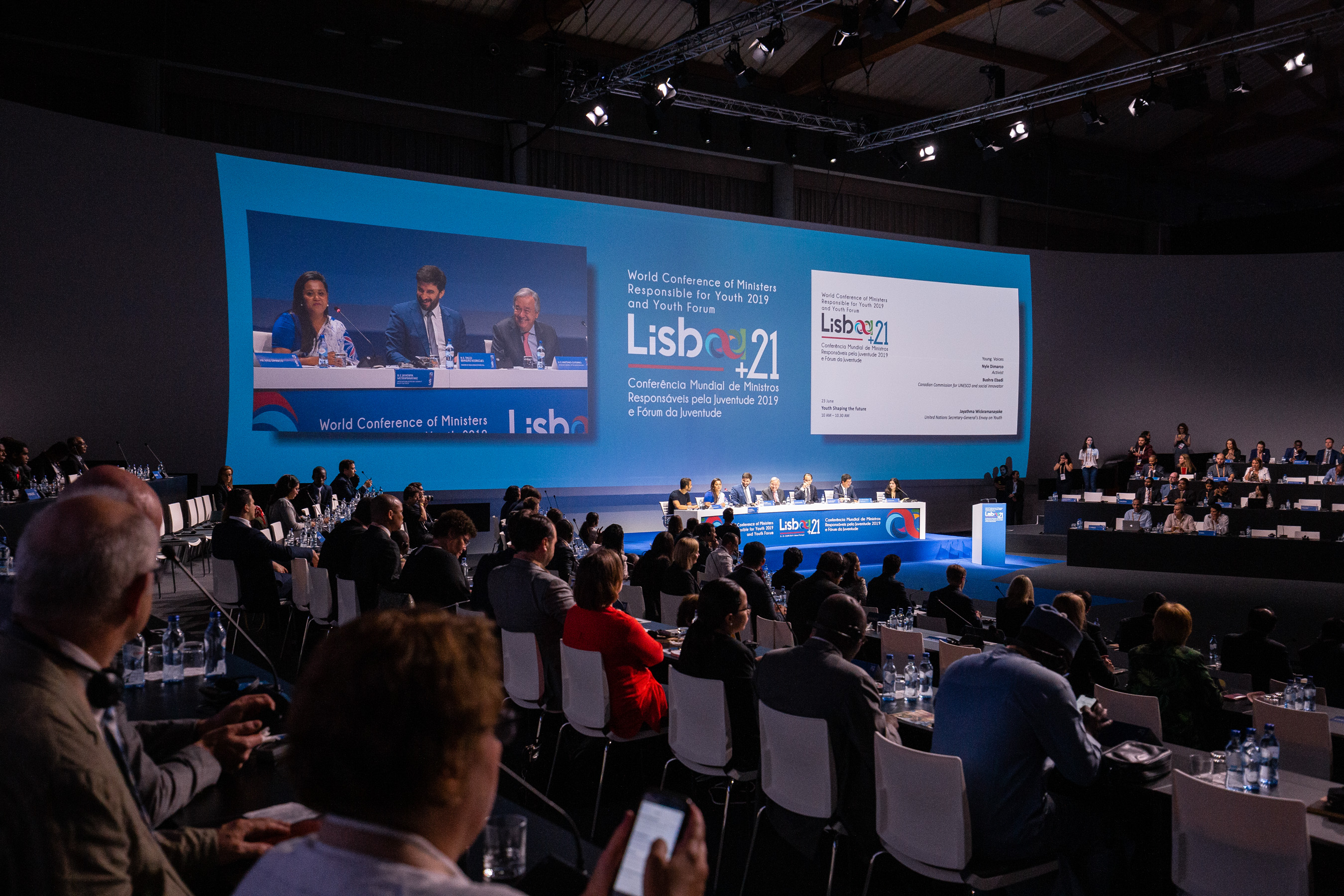 imagem da cerimónia de encerramento da conferência