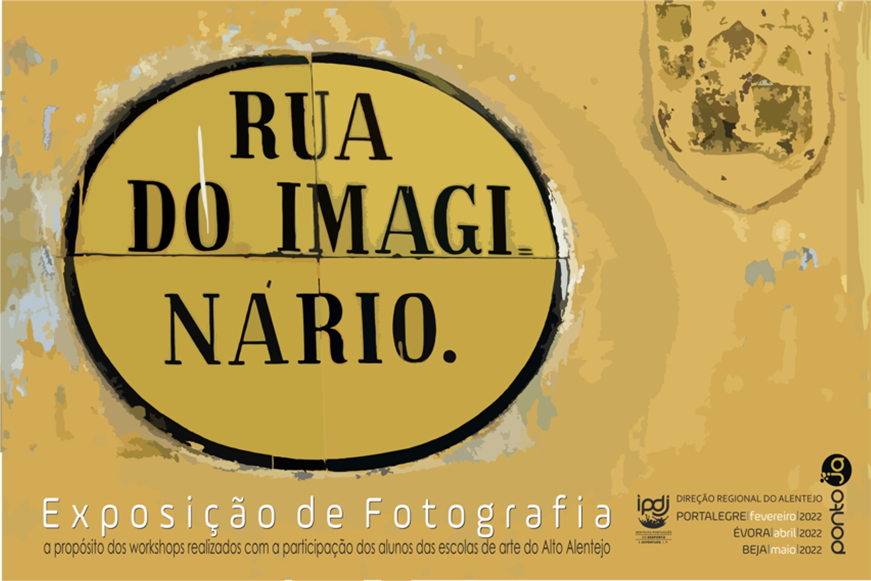 Imagem com identificação da Rua do Imaginário.