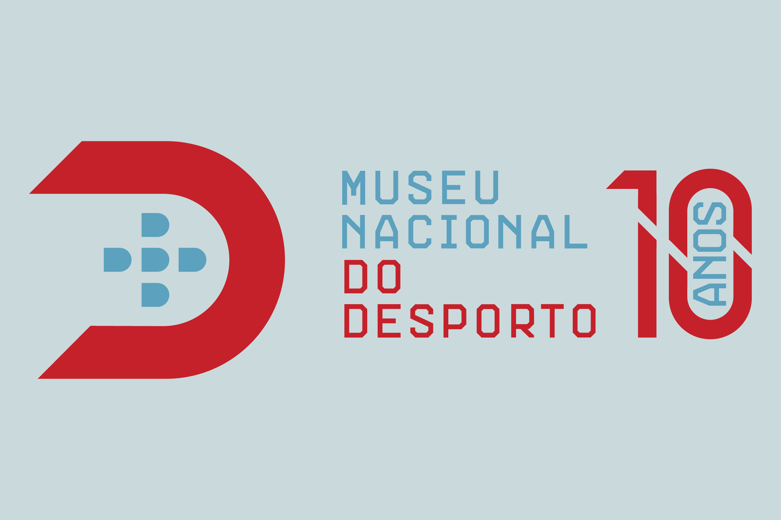 logotopo do Museu nacional do Desporto com alusão ao décimo aniversário
