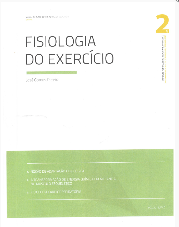 Lettering «Fisiologia do exercício 2»