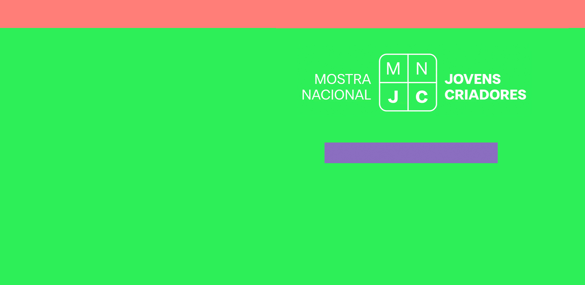 logotipo Mostra Nacional de Jovens Criadores