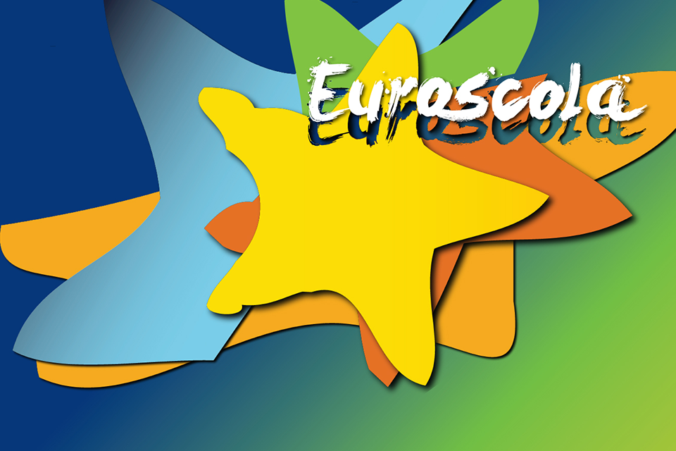 imagem gráfica alusiva ao consurso euroscola nacional