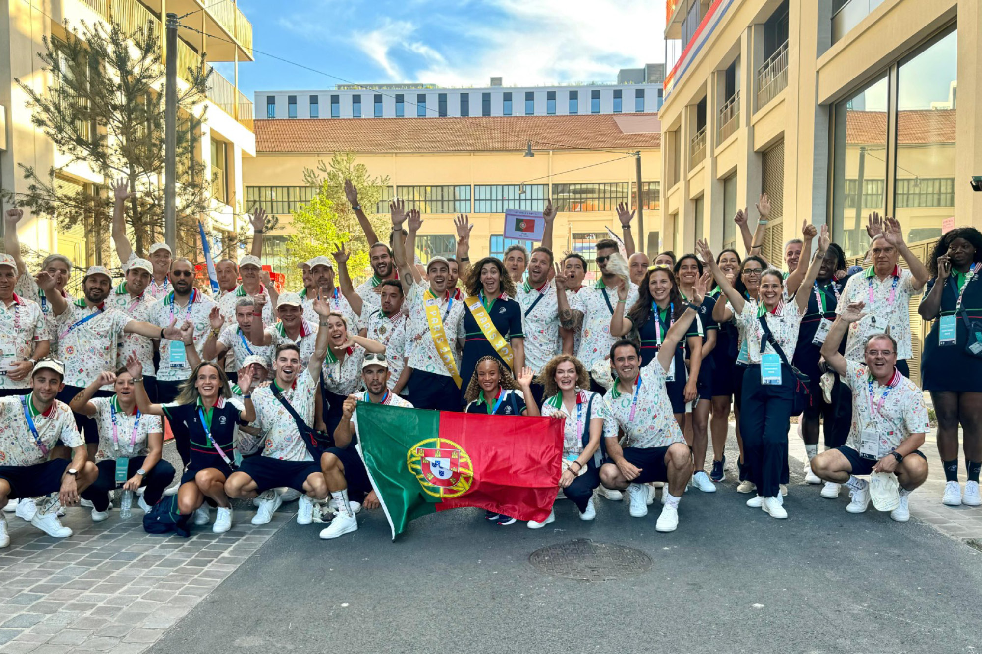 foto da comitiva portuguesa a Paris 2024