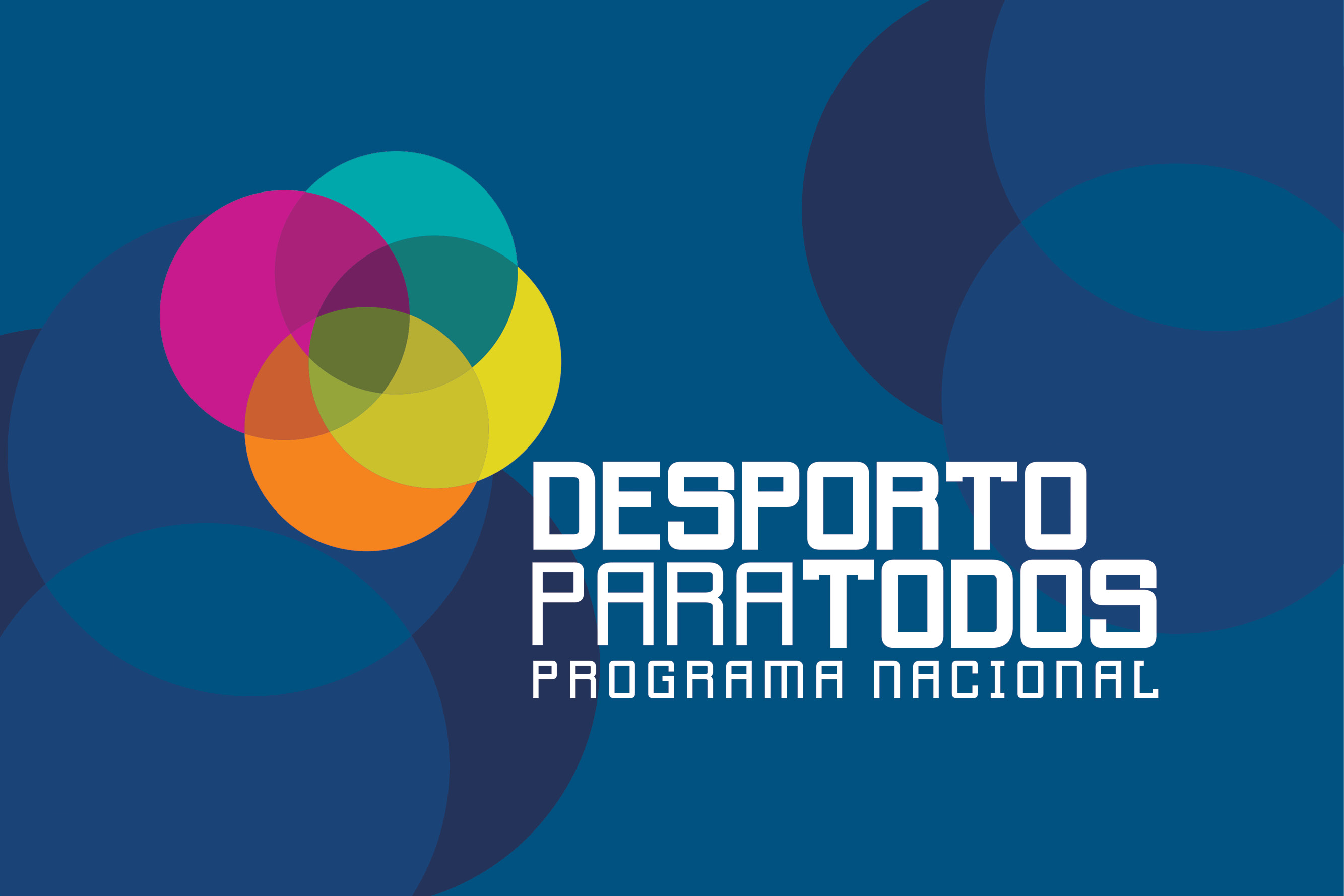 Logotipo do programa PNDpT sob fundo azul