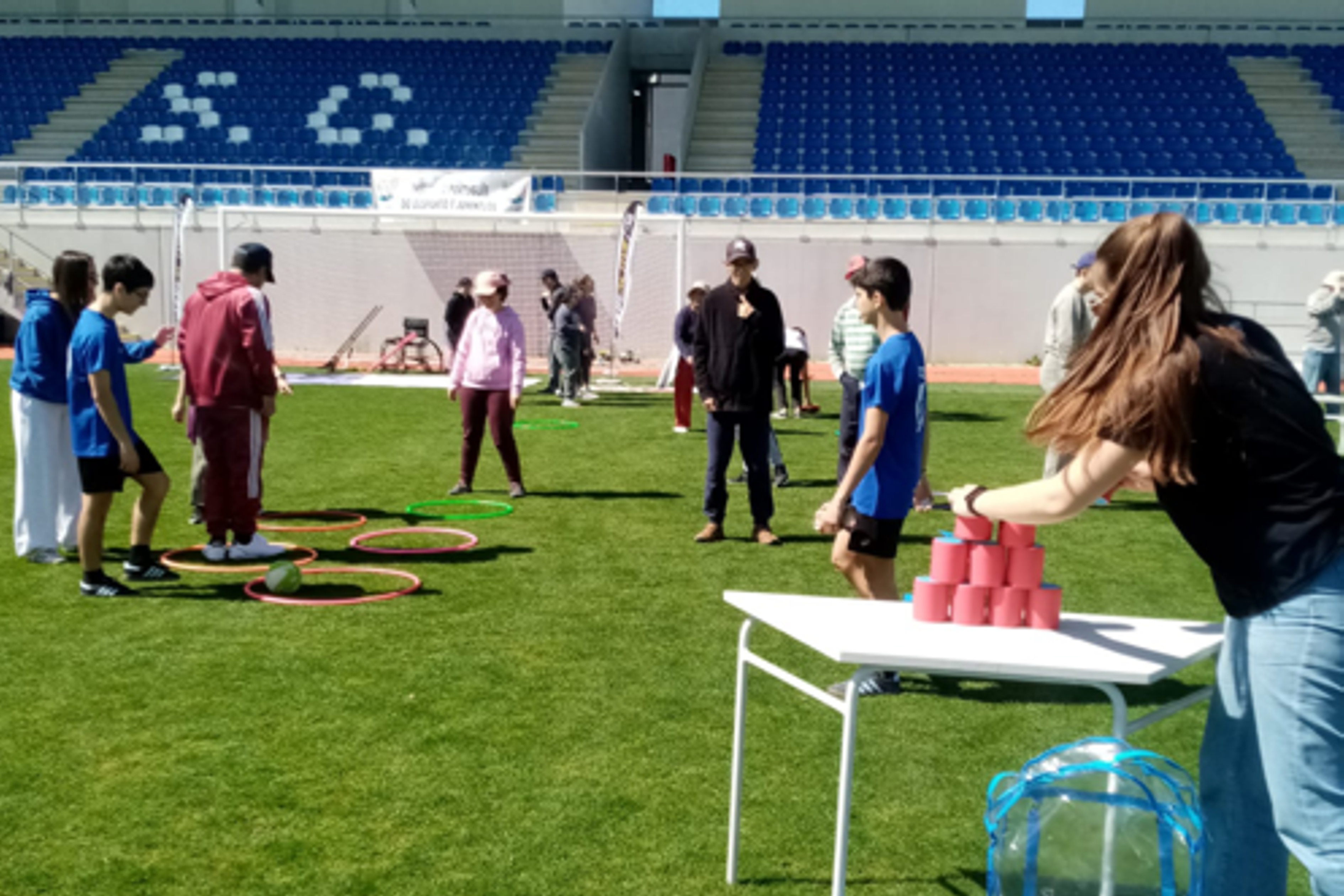 Atividades lúdico-desportivas do IPDJ, no Estádio do Juventude Sport Clube.