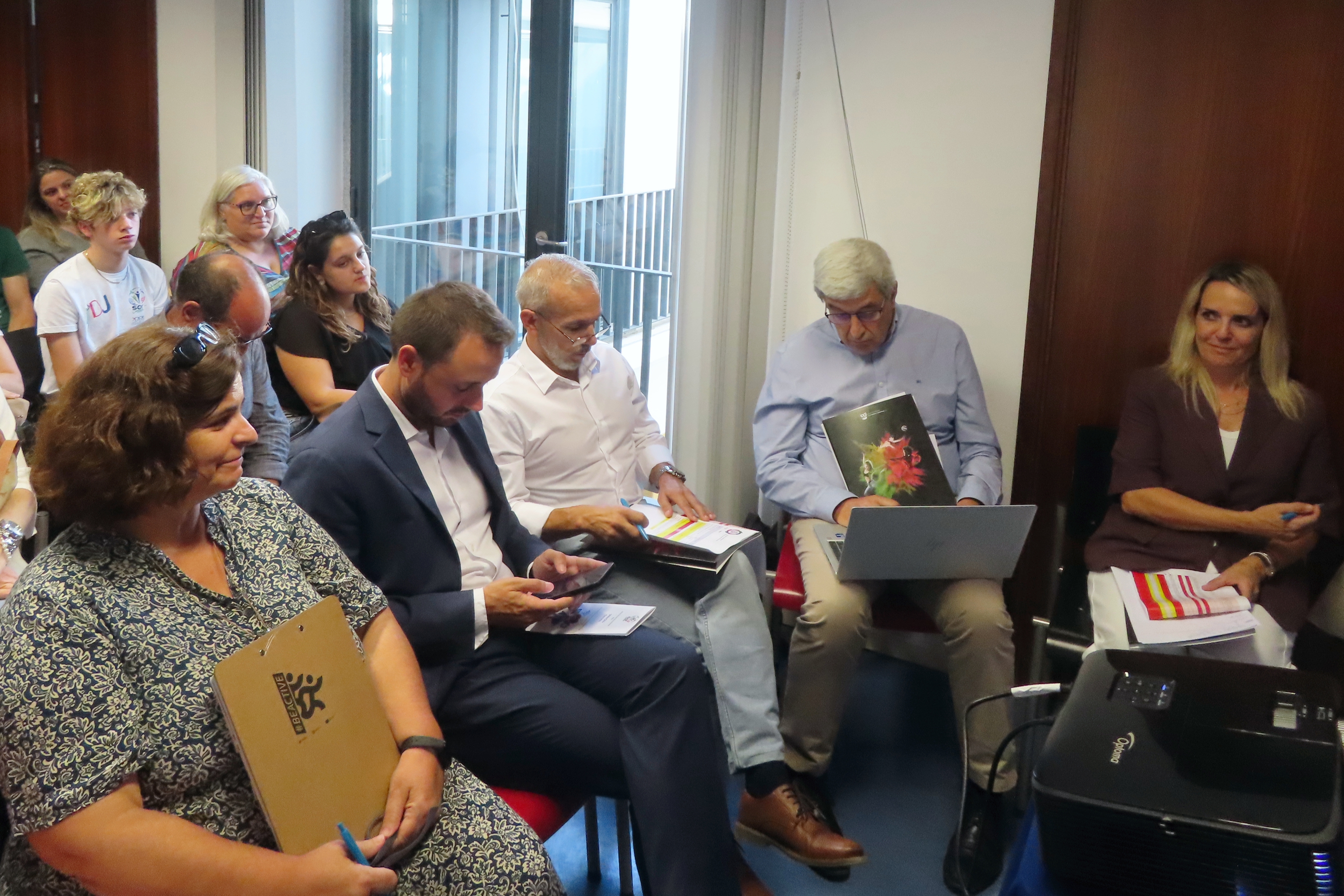 Participantes na sessão.