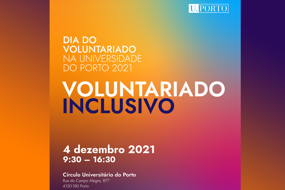 Dia do Voluntariado da Universidade do Porto -imagem gráfica
